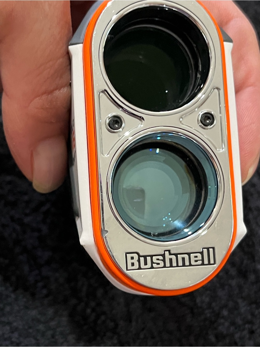 Bushnell Tour V6 Shift Rangefinder in Black/White with Orange Accents with Grip - Picture 11 of 13